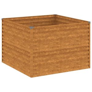 vidaXL jardinera de acero corten 100x100x69 cm