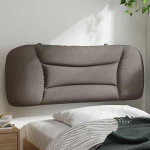 Almofadão de cabeceira 100 cm tecido cinzento-acastanhado ergft3539