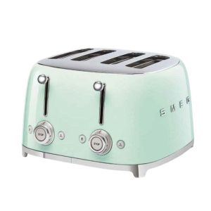 Torradeira smeg 4 fatias 50s - 2000w verde tsf03pgeu