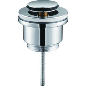 Válvula click-clack cinza | acabamento em cromo [ imex® ]