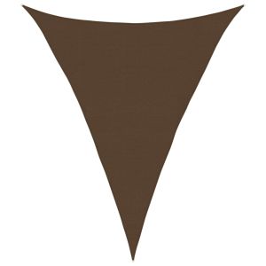 vidaXL toldo de vela hdpe marrón 160 g/m² 4x5x5 m