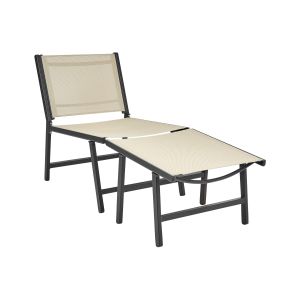 Cadeira de jardim marceddi metal creme
