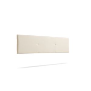 Cabeceira estofada alma pele sintética 130x50x5 cm - moonia