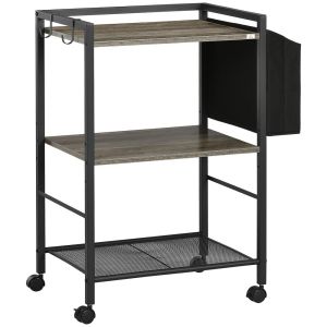 Carrinho auxiliar 66x40x80,5cm color gris Homcom