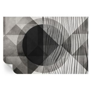 Papel de parede vinílico formas abstratas 104x152 tulup