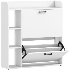 Sapateira estreita 83x24x90,5 cm color blanco Homcom