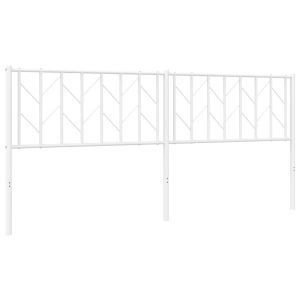 vidaXL cabecero de metal blanco 193 cm