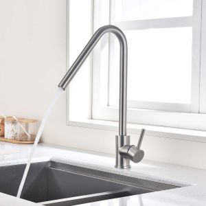 Torneira misturador de cozinha sky bath níquel escovado inox s304