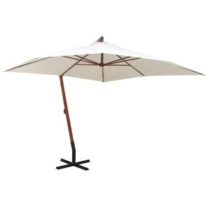 Helloshop26 - guarda-sol suspenso - 300 x 300 cm - branco