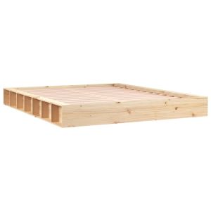 vidaXL estructura de cama de madera maciza super king 180x200 cm