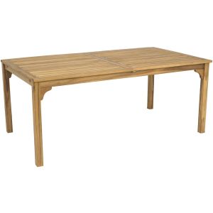Mesa de jardim de madeira extensível "valladolid" 180/240 cm - lugares 6 a
