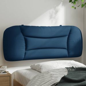 Almofadão de cabeceira 100 cm tecido azul ptob8768