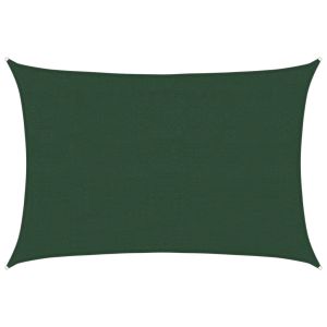 vidaXL toldo de vela verde oscuro hdpe 160 g/m² 4x5 m