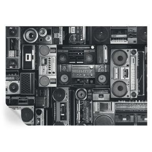Papel de parede autocolante rádio retrô 208x146 tulup