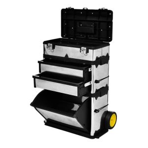 vidaXL caja de herramientas de 3 partes