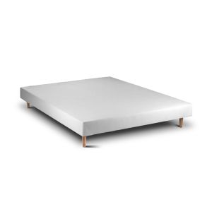 Sommier madeira 15  branco 200 x 140 cm altura 30 cm  indream