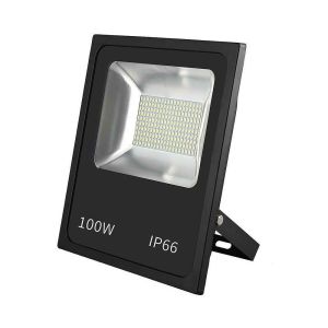 Projetor LED dacita smd 100w 6500k preto 9000lm 120º ip66 35,5x28,5x6,5 cm