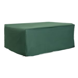 Capa protetora de movéis de jardim tecido oxford 600d verde 245x165x55 cm