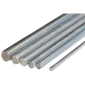 Haste roscada zincada branca lennie - l.1 m - ø 8 mm - tf0802b