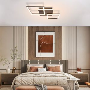 Nettlife candeeiros de teto LED preto 62.8x29.5