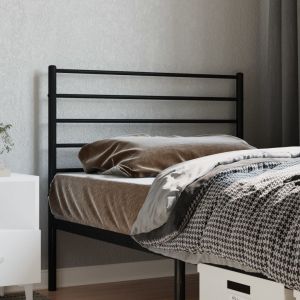 Cabeceira de cama 107 cm metal preto ptob2189