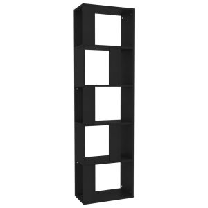 Estante/divisória 45x24x159 cm derivados de madeira preto