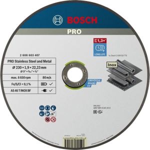 Disco expert para corte com furo plano especial inox ø230x1.9 mm - Bosch -