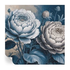 Papel de parede adesivo flores românticas 250x250 tulup