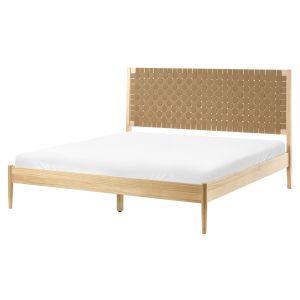 Cama madeira de pinho brunemont 160 x 200 cm castanho claro