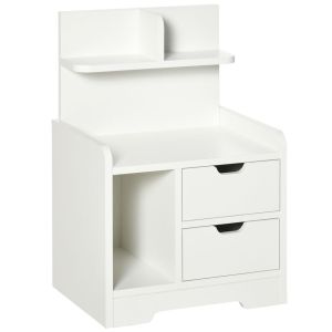 Mesa de cabeceira 40x30x60 cm color blanco Homcom, casa - quarto