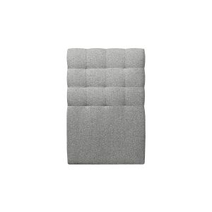 Cabeceira estofada de 90 cm - tecido bouclette cinzento - cinzento