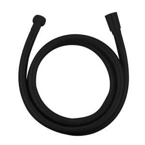 Tubo de duche PVC 150 cm cromado preto opaco