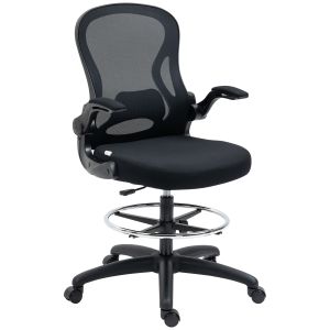 Cadeira de escritório malha, espuma, placa multicamadas e nylon preto