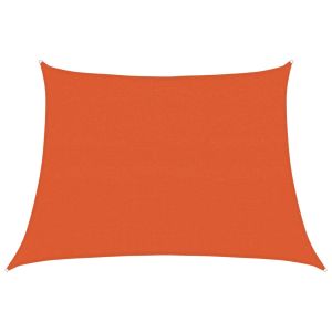 Guarda-sol tipo vela trapézio 160 g/m² 4/5x3 m pead laranja