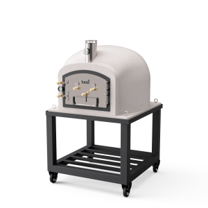 Tuozi - forno de exterior a lenha modelo kitaway branco - 100x100x170 cm