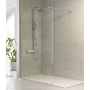 Painel fixo de duche fresh prata brilhante - 98,5/100 cm