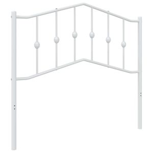 vidaXL cabeceira metálica branca 100 cm