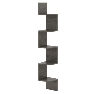 Estante de canto de 5 níveis 20 x 20 x 126 cm design moderno maximizar a ef