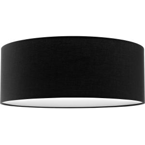 Candeeiro de teto estrutura de aço, 40 w 40 x 15,5 cm preto