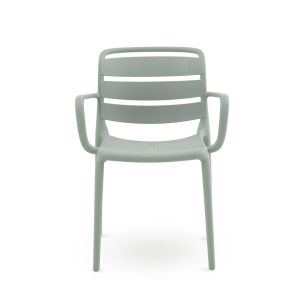 Conjunto de 4 poltronas em pp cor pistache, 60x54x81cm