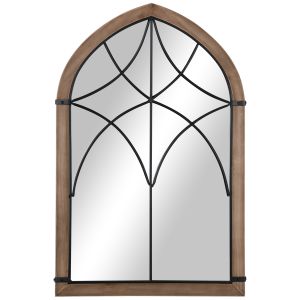 Espelho de parede mdf marrom 93x60x2.5 cm