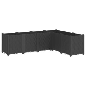 vidaXL vaso pp preto 160x120x53 cm