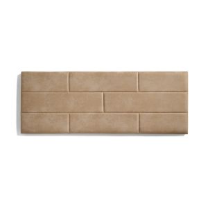 Cabeceira de cama 80 muro ladrillos  112x57x5cm camel claro
