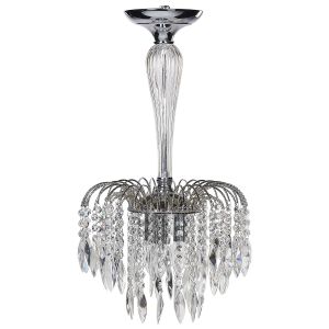 Lustre orara metal prateado