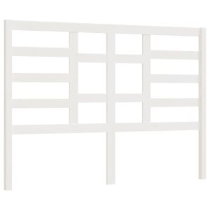 vidaXL cabecero de cama madera maciza de pino blanco 146x4x104 cm