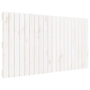 vidaXL cabecero de cama pared madera maciza pino blanco 127,5x3x60 cm