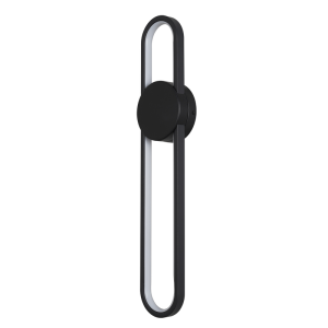 Nettlife aplique preto LED 60x12