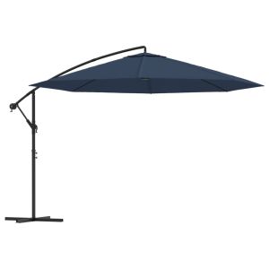 vidaXL sombrilla voladiza 3,5 m azul