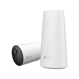 Kit 1 câmera ip Wi-Fi externa com bateria e estação base - hb3 2k ezviz