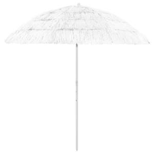 Helloshop26 - guarda-sol de praia - hawaii branco - 240 cm